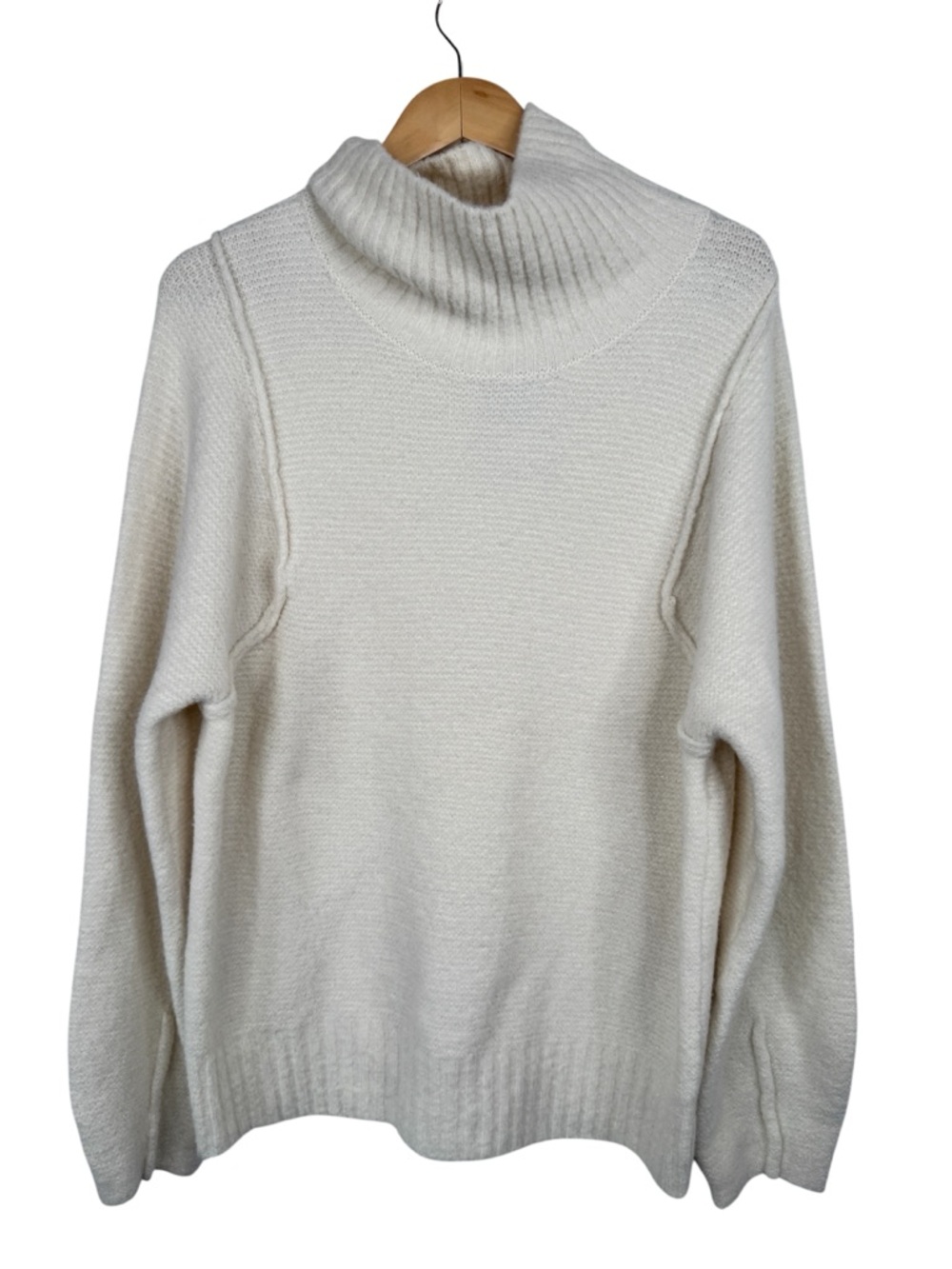 Universal Thread Cream Turtleneck Sweater - Cozy Ribbed Collar